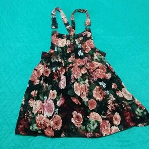 Rue 21 Floral Skirt Overalls